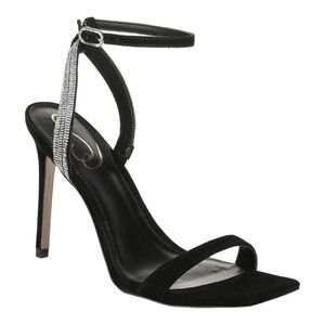 Sam Edelman Ophelia Crystal-Embellished Suede High-Heel Sandals